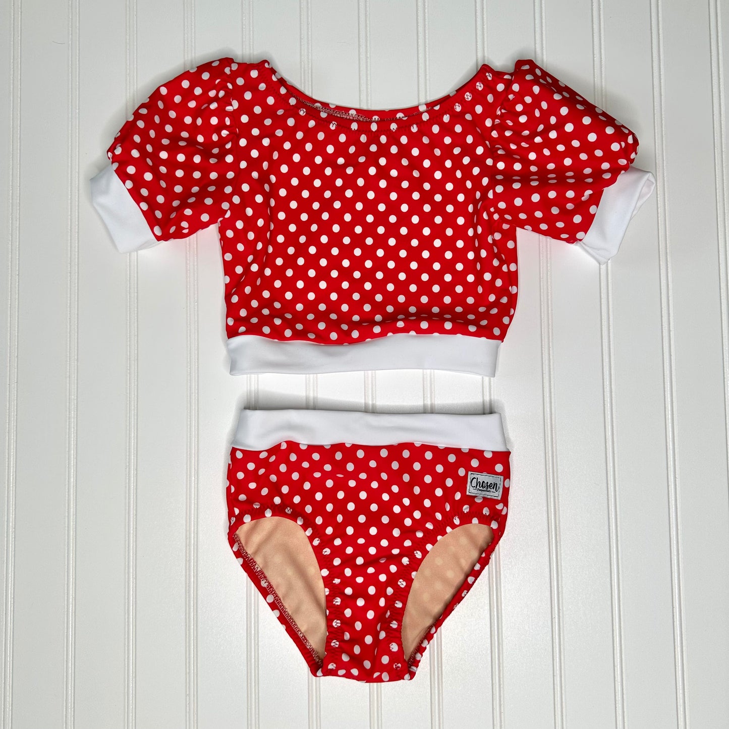 Red Polka Dot Brief Set