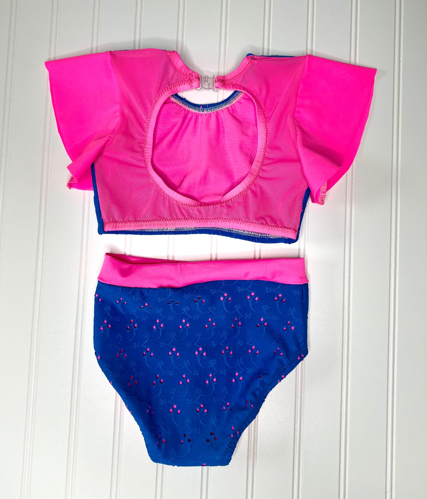 Royal Blue & Neon Pink Dance Set